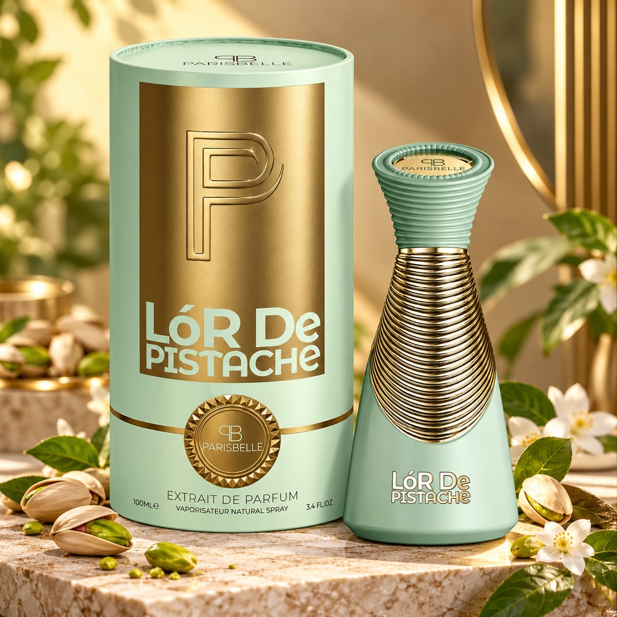 Parisbelle L'Or de Pistache Perfume Extrait De Parfum 100ml