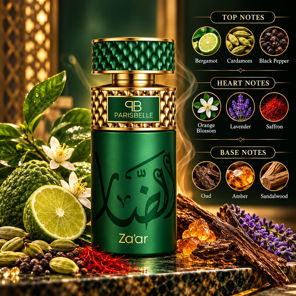 Parisbelle Za'ar Perfume Extrait De Parfum 100ml