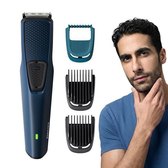 Philips Battery Powered Skin Protect Beard Trimmer for Men  | BT1230/18 Beard Trimmer | Trimmer 30 min  Runtime 2 Length Settings
