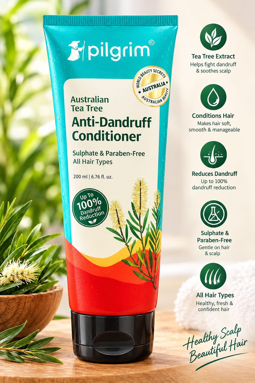 Pilgrim Australian Tea Tree Anti-Dandruff Conditioner 200ml
