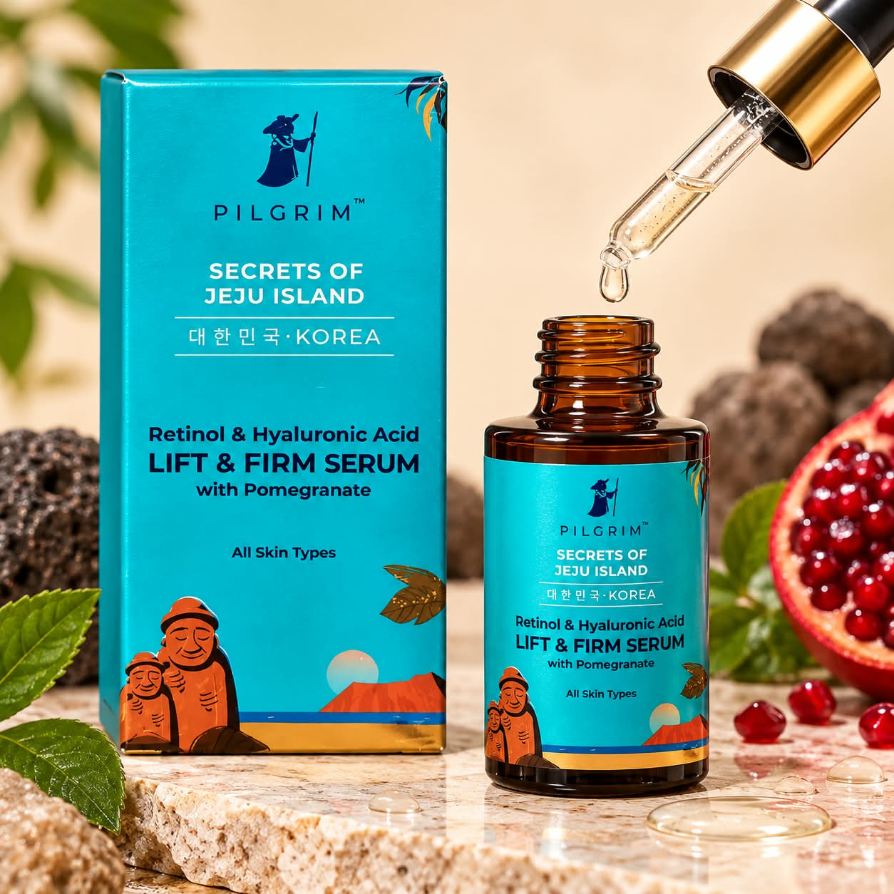 Pilgrim Secrets Of Jeju Island Lift & Firm Serum 30ML