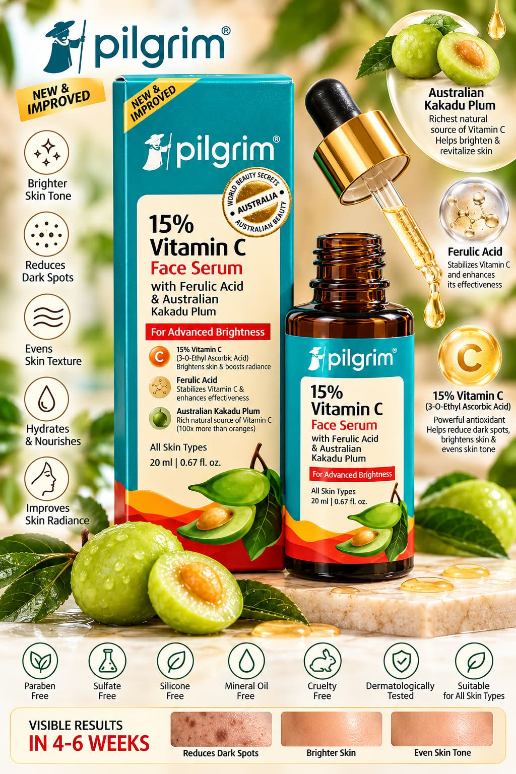 Pilgrim Vitamin C 15% Face Serum