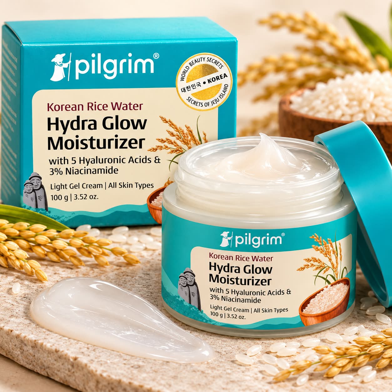 Pilgrim Korean Rise Water Hydra Glow Moisturizer