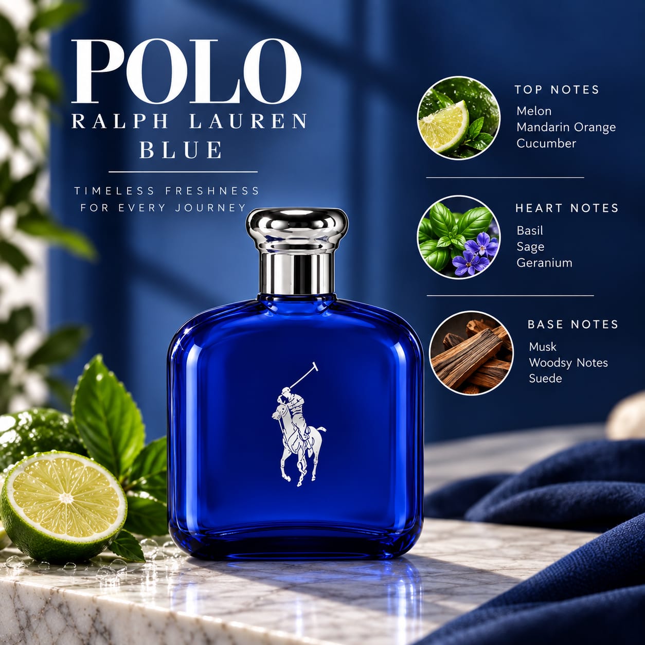 Ralph Lauren Polo Blue Perfume For Men EDT 125ml