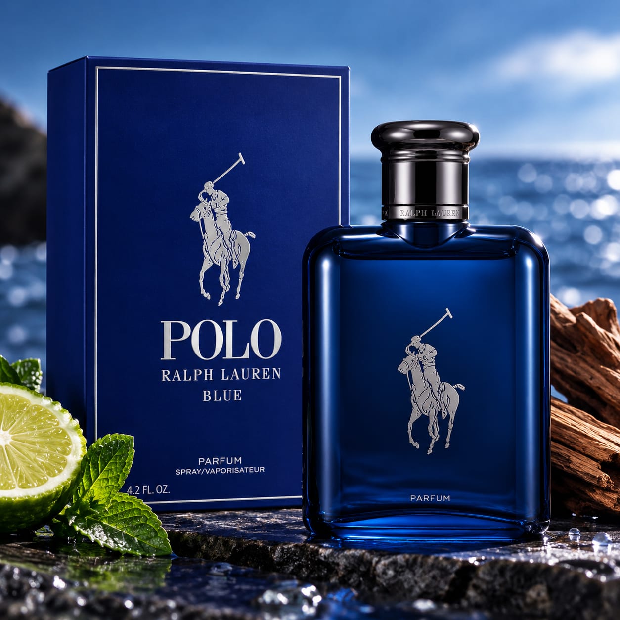 Ralph Lauren Polo Blue Perfume For Men Parfum 125ml