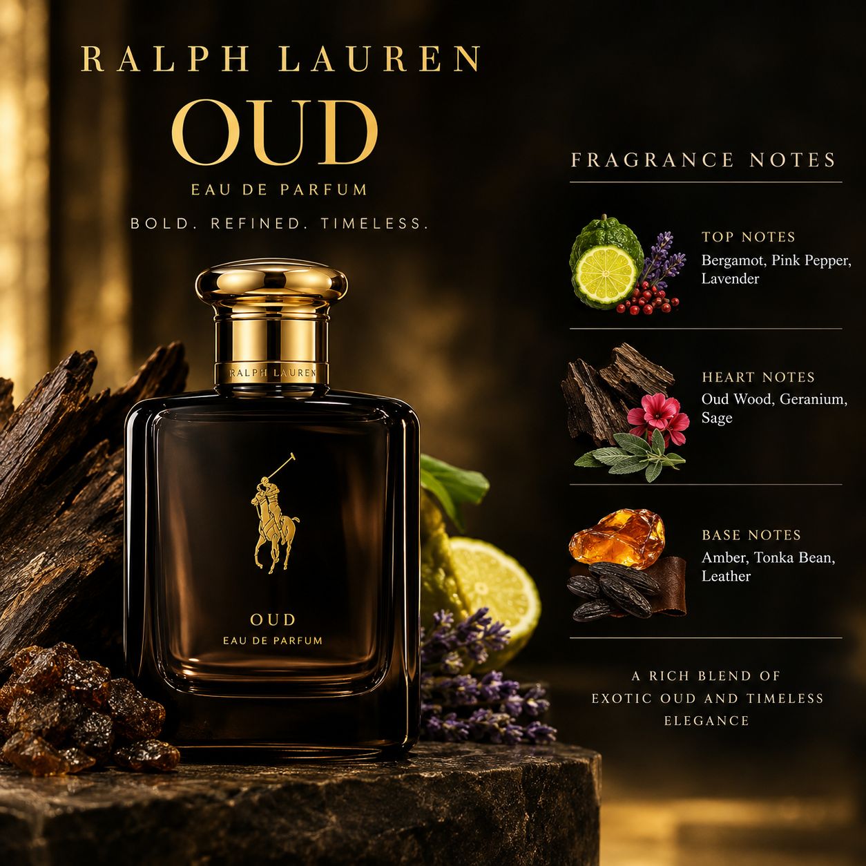 Ralph Lauren Polo Oud Perfume For Men EDP 125ml