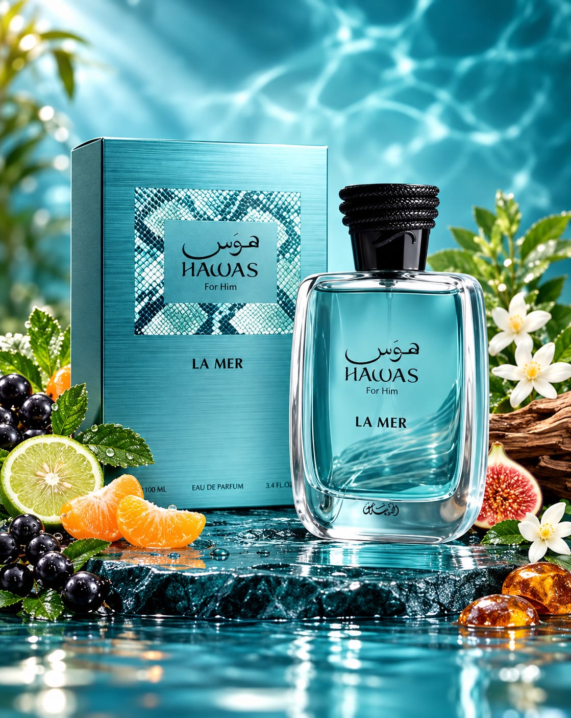 Rasasi Hawas La Mer Perfume For Men EDP 100ml