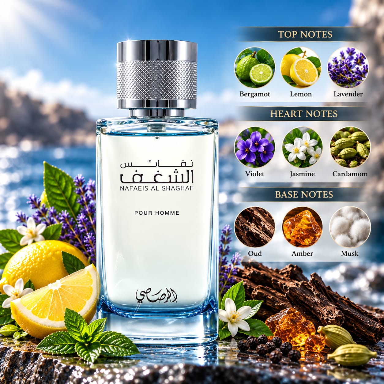 Rasasi Nafaeis Al Shaghaf Pour Homme Perfume For Men 100ml