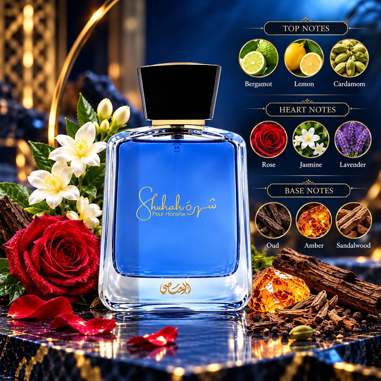 Rasasi Shuhrah Pour Homme Perfume For Men EDP 90ml