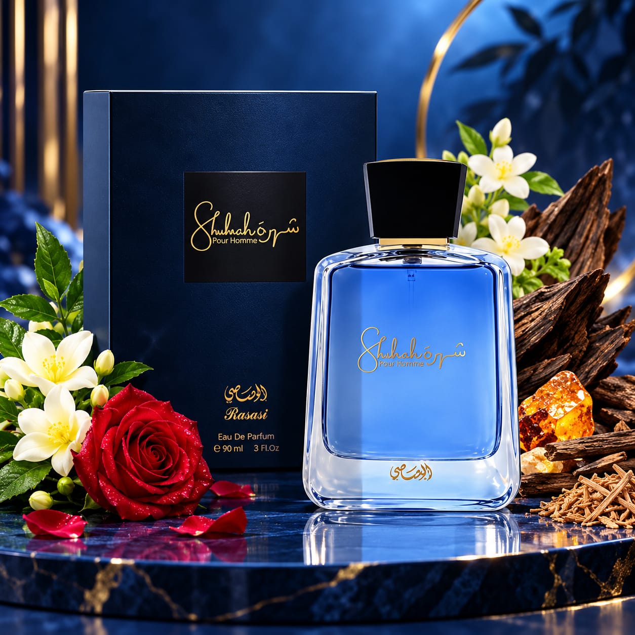 Rasasi Shuhrah Pour Homme Perfume For Men EDP 90ml