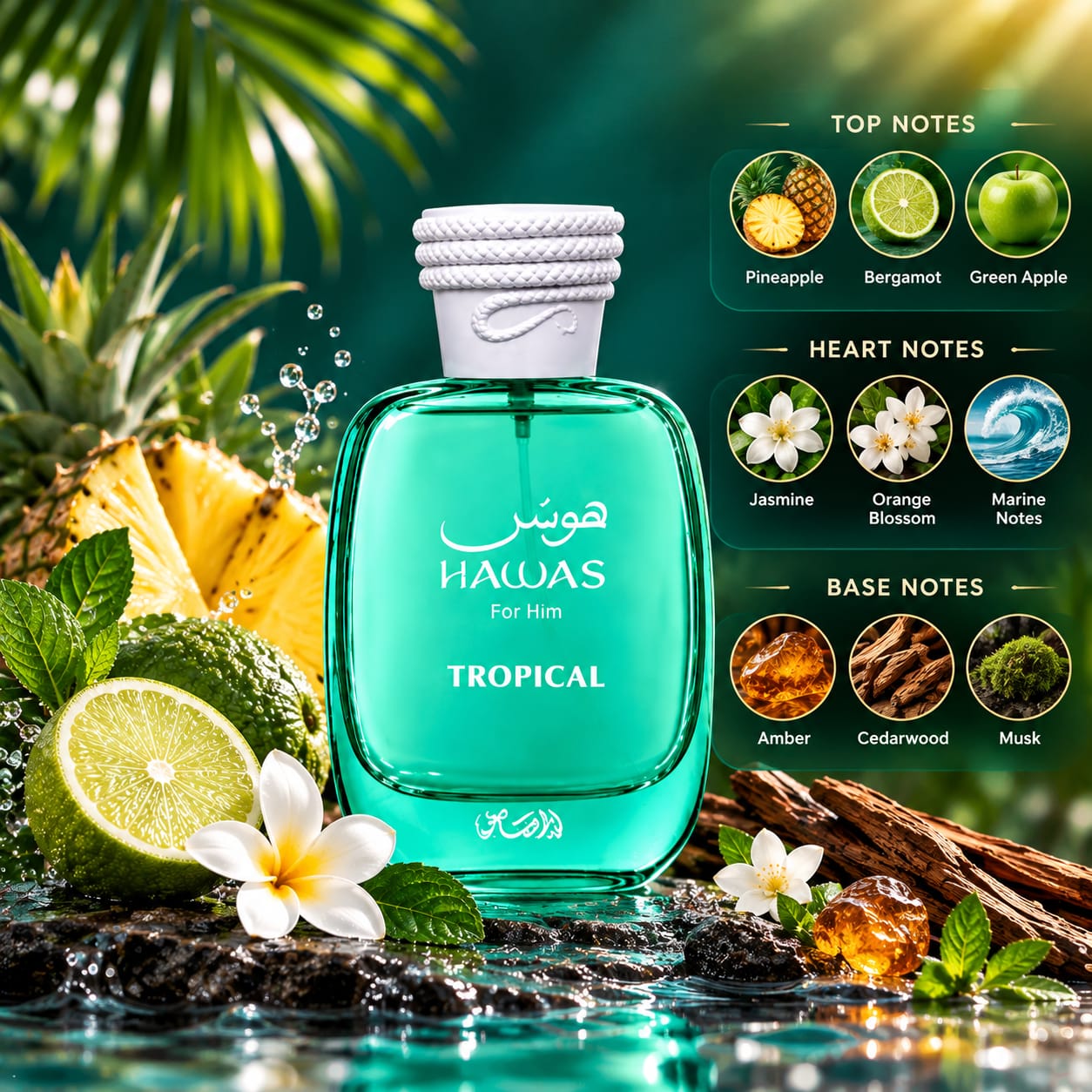 Rasasi Hawas Tropical Perfume For Men EDP 100ml