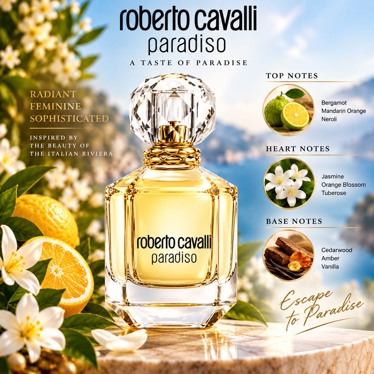 Roberto Cavalli Paradiso Perfume For Women EDP 75ml