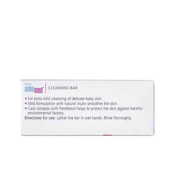 Sebamed Baby Cleansing Bar Soap | Ph 5.5 | With Panthenol | No tears & Soap Free bar | For Delicate skin