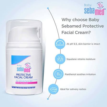 Sebamed Baby Protective Facial Cream For Delicate Facial Skin With Panthenol