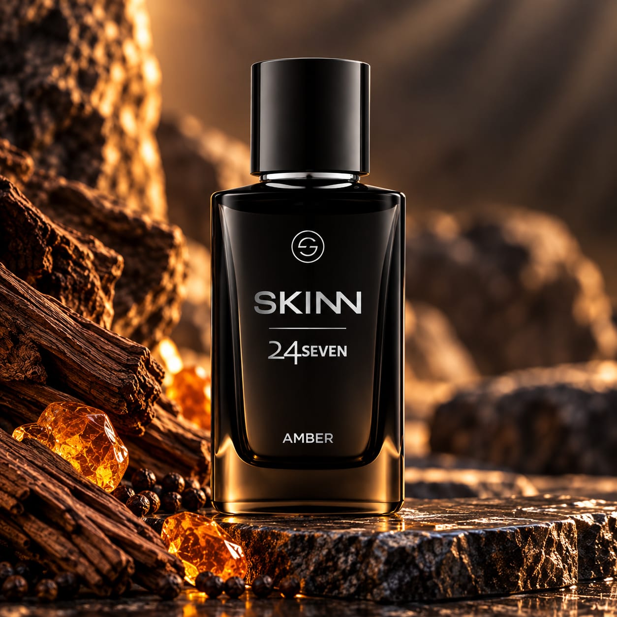 Skinn 24seven Amber Perfume For Men EDP 100ml