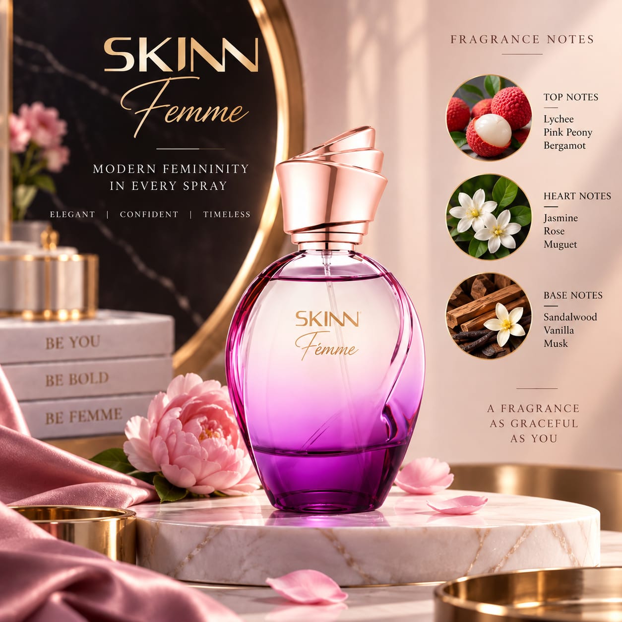 Skinn Noura Iris Perfume For Women EDP 100ml