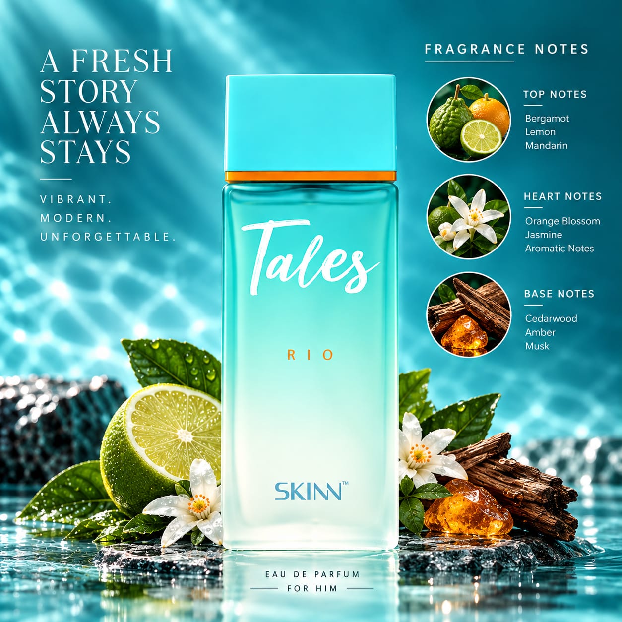 Skinn Tales Rio Perfume For Men EDP 100ml