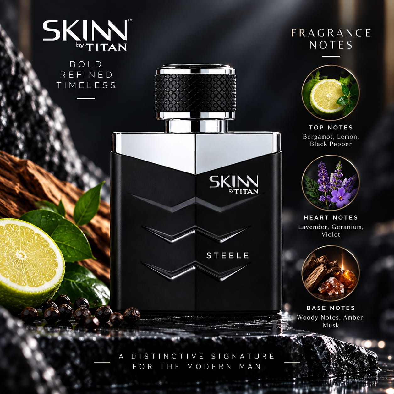 Skinn By Titan Steele Perfume For Men EDP