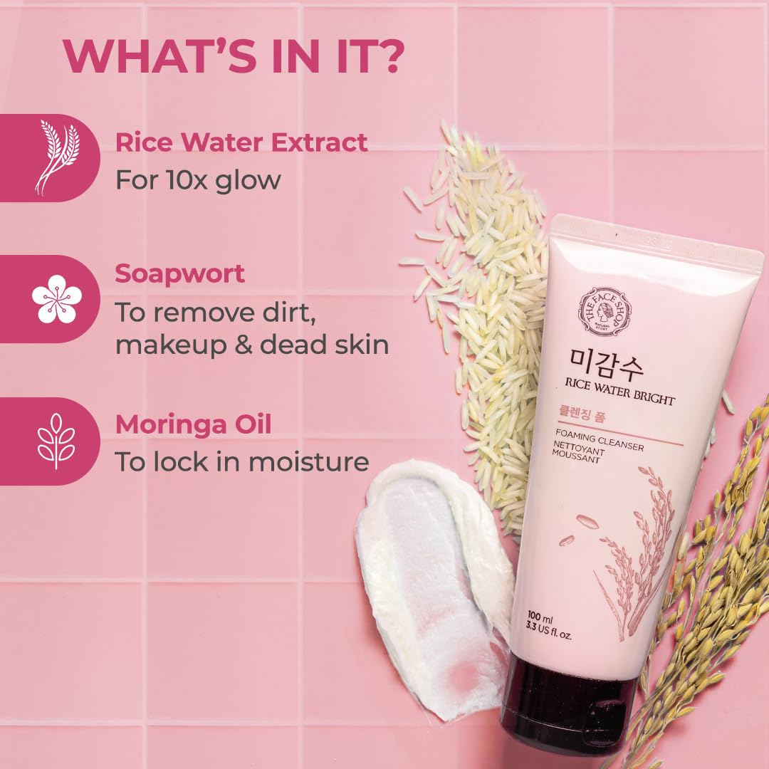 The Face Shop Rice Water Bright Foaming Cleanser