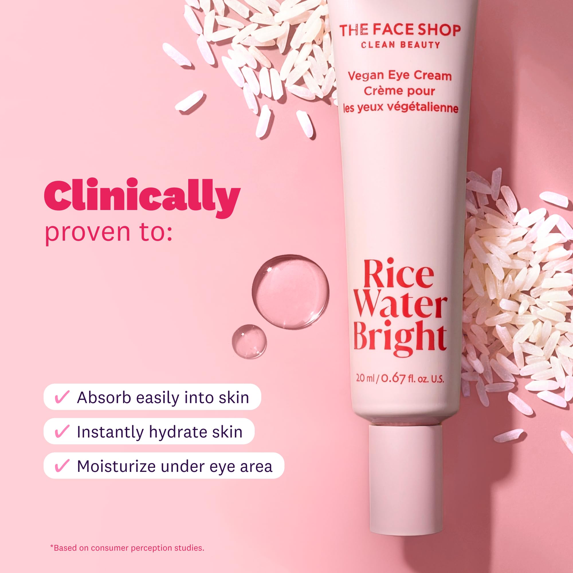 The Face Shop Rice Water Bright Vegan Eye Cream