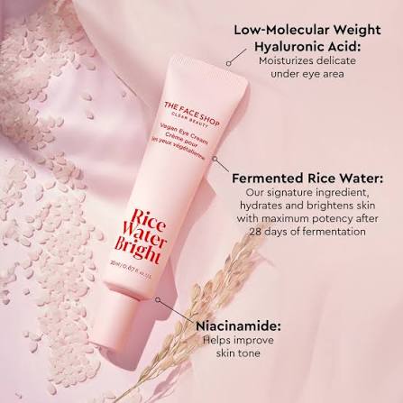 The Face Shop Rice Water Bright Vegan Eye Cream