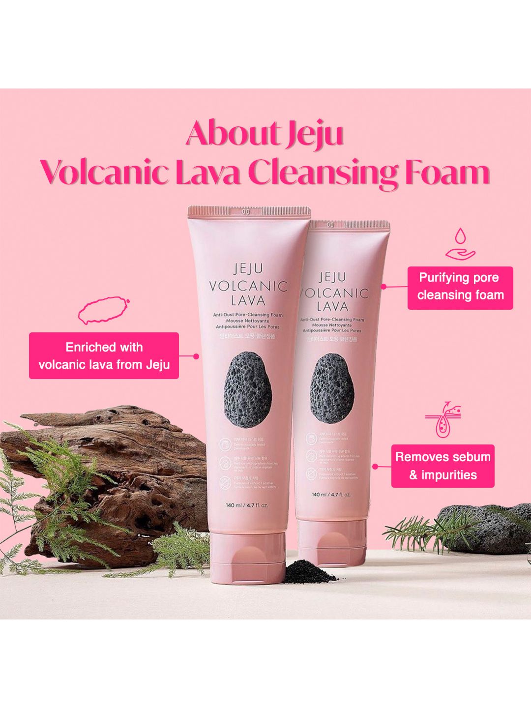 The Face Shop Jeju Volcanic Lava Cleanser