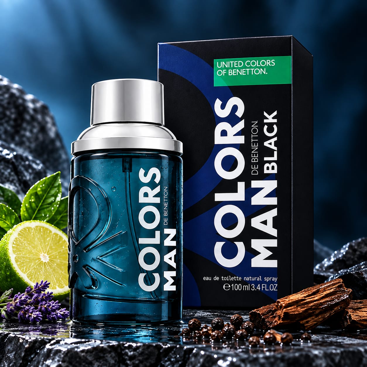 United Colors Of Benetton Colors De Benetton Man Black Perfume For Men EDT 100ml