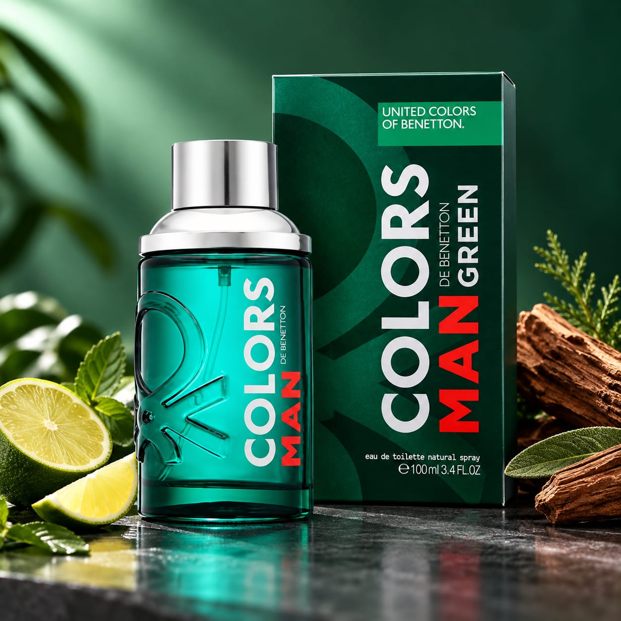 United Colors Of Benetton Colors De Benetton Man Green Perfume For Men EDT 100ml