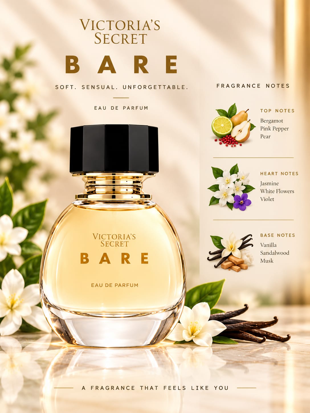 Victoria’s Secret Bare Perfume For Women EDP 100ml