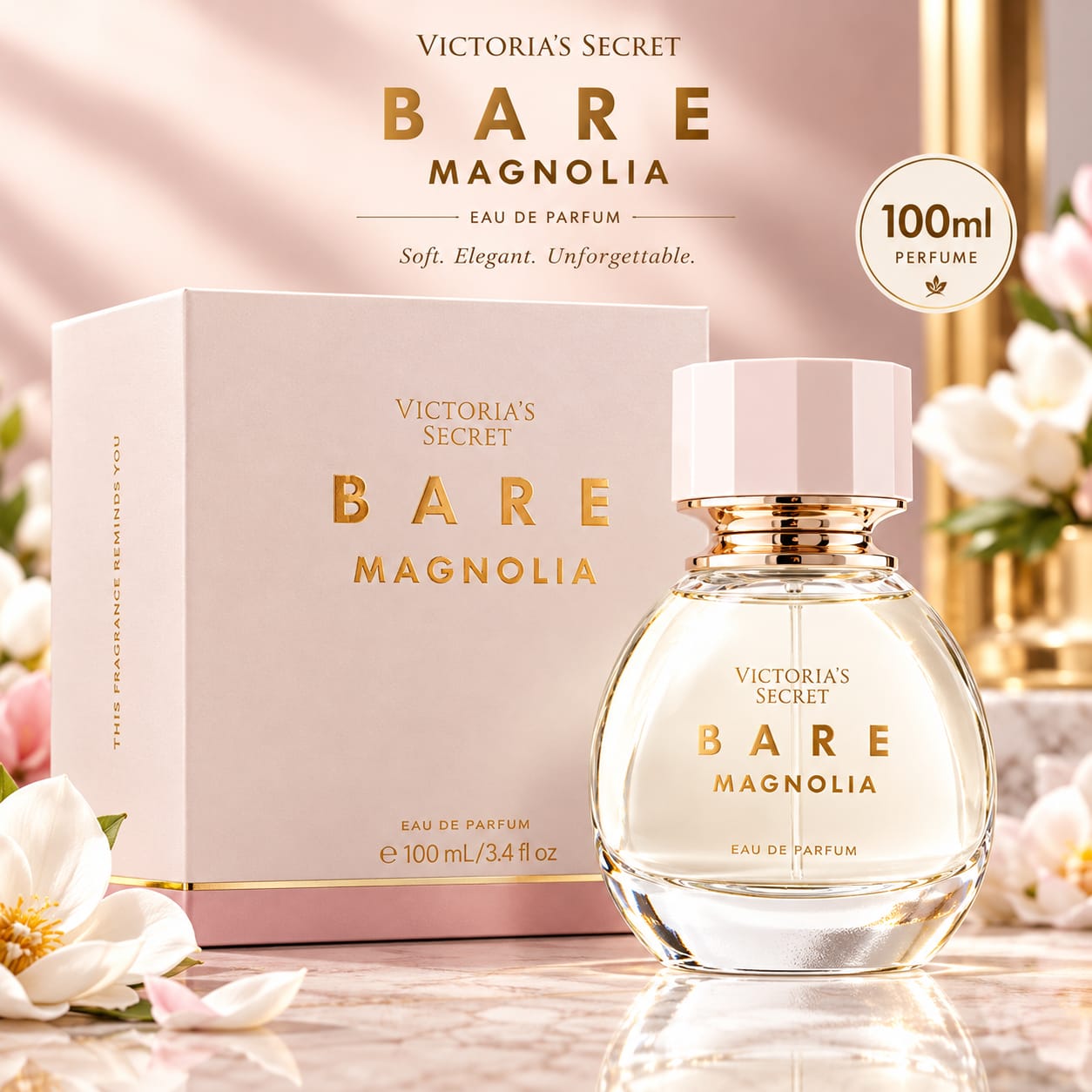 Victoria’s Secret Bare Magnolia Perfume For Women EDP