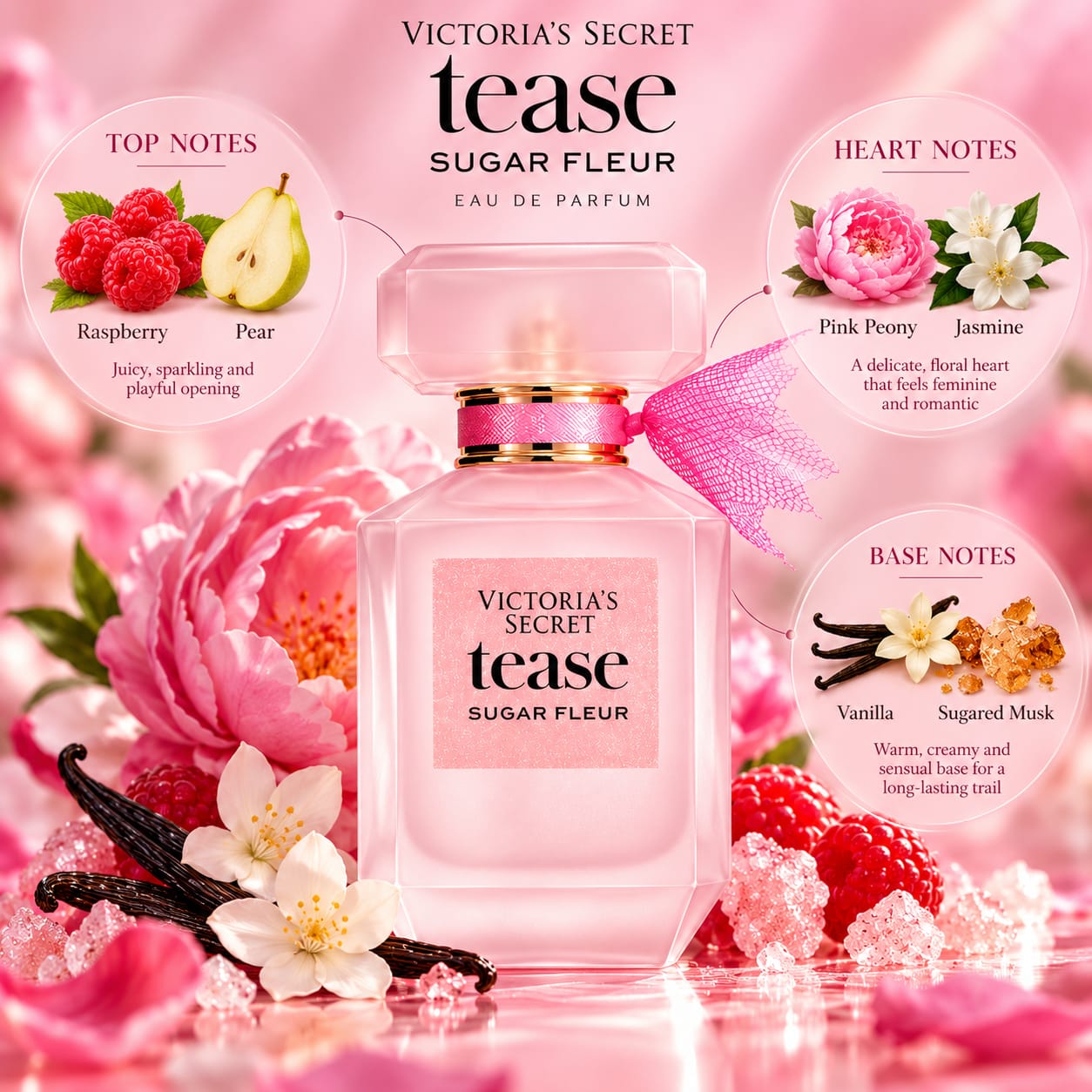 Victoria’s Secret Tease Sugar Fleur Perfume For Women EDP 100ml