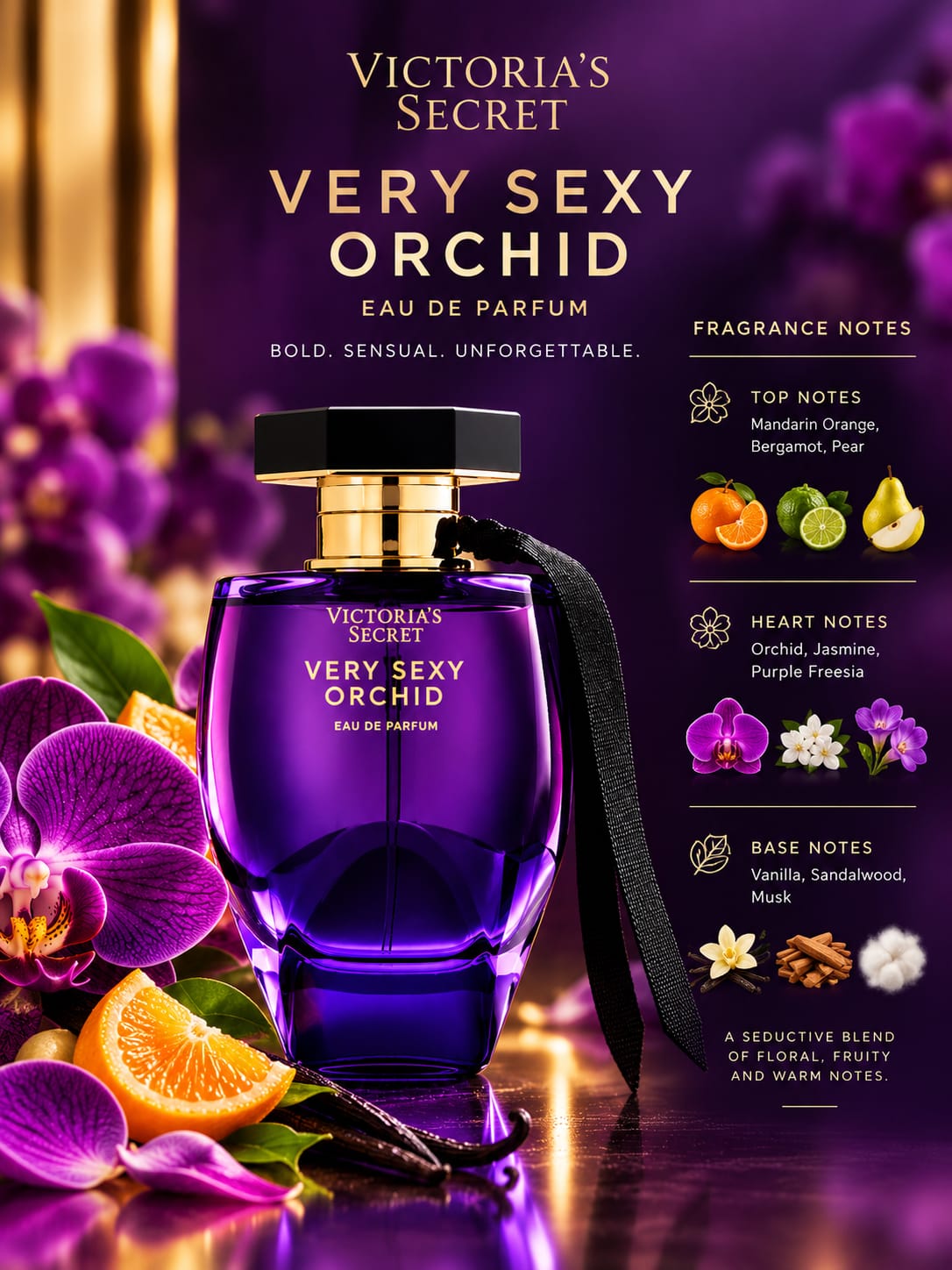 Victoria's Secret Very Sexy Orchid Perfume For Women EDP 100ml