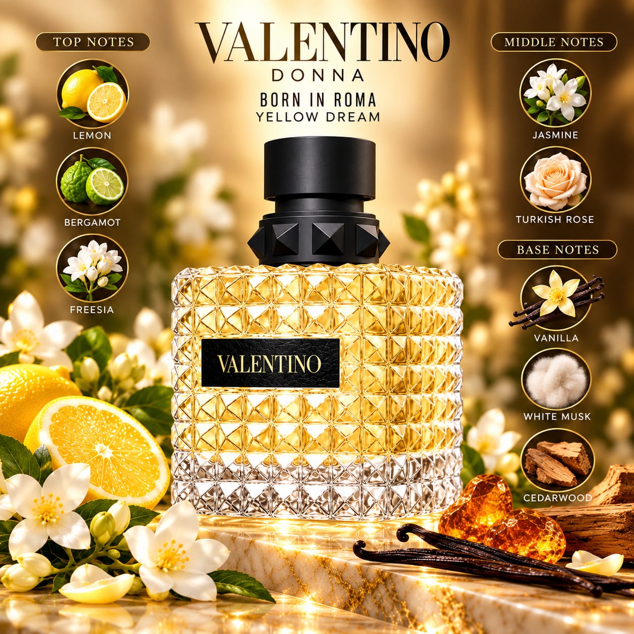 Valentino Donna Born In Roma Yellow Dream Perfume For Women EDP 100ml