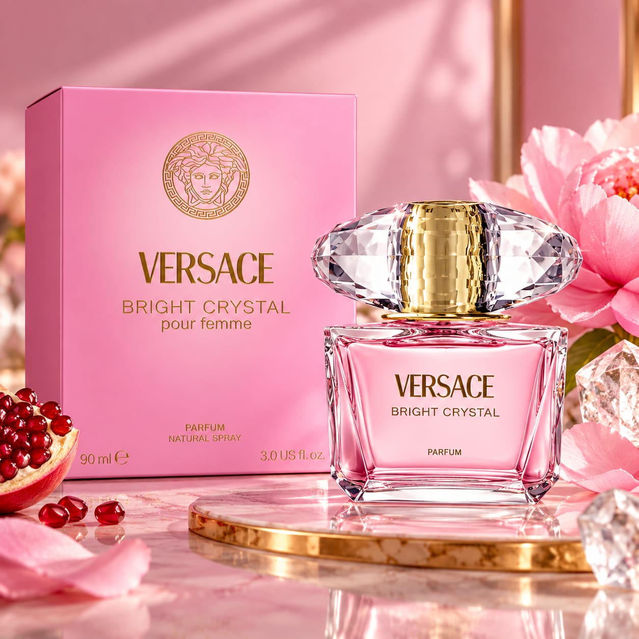 Versace Bright Crystal Pour Femme Parfum Perfume For Women 90ml