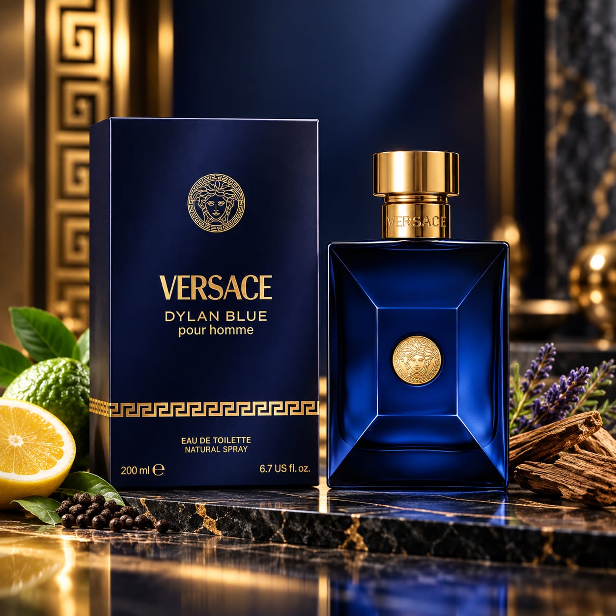 Versace Dylan Blue Pour Homme Perfume For Men EDT 200ml