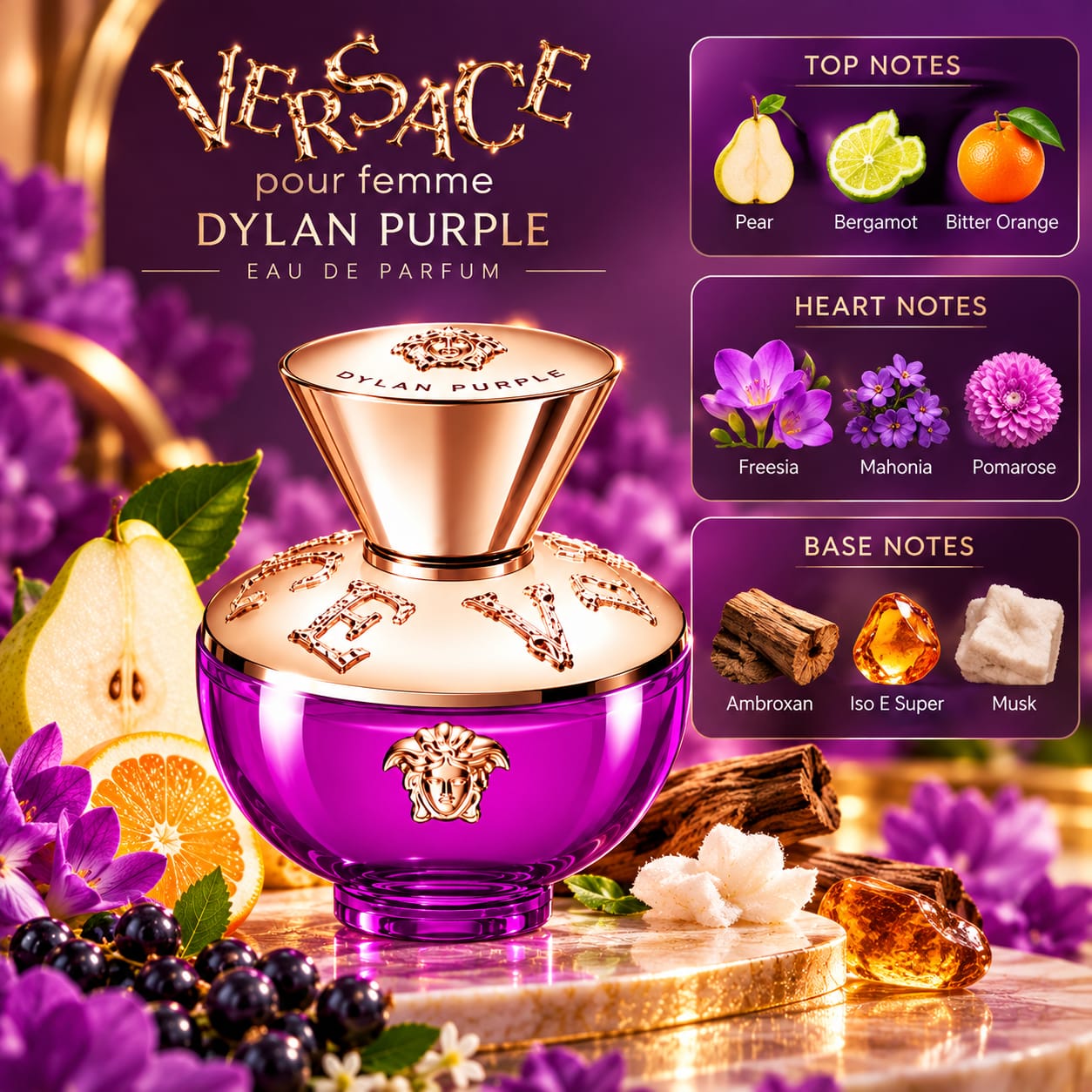 Versace Dylan Purple Pour Femme Perfume For Women EDP 100ml