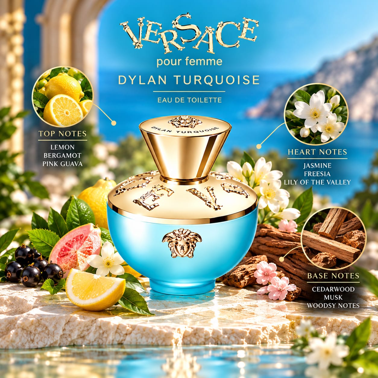 Versace Dylan Turquoise Pour Femme Perfume For Women EDT 100ml