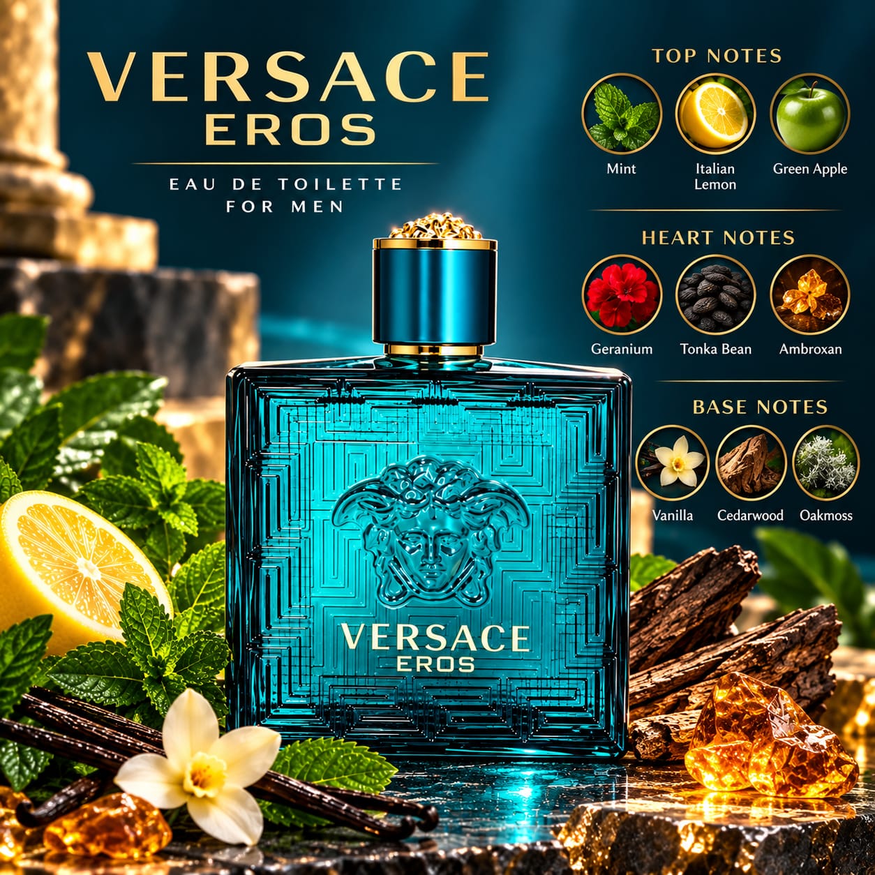 Versace Eros Perfume For Men EDT 200ml