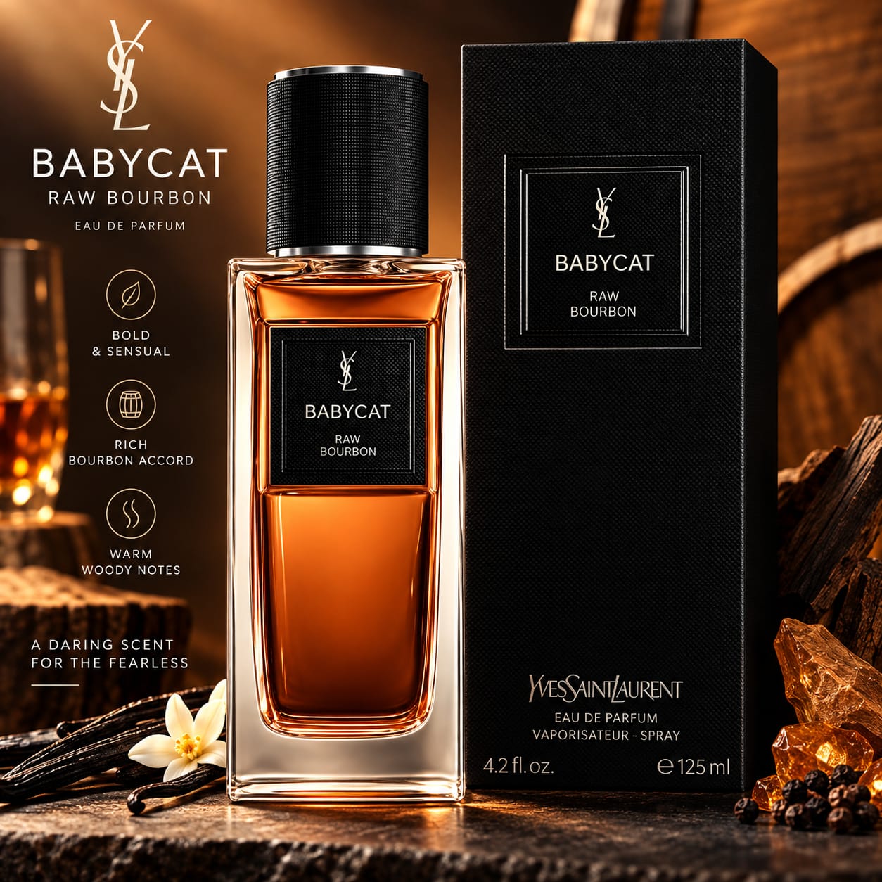 Yves Saint Laurent Babycat Raw Bourbon Perfume 125ml