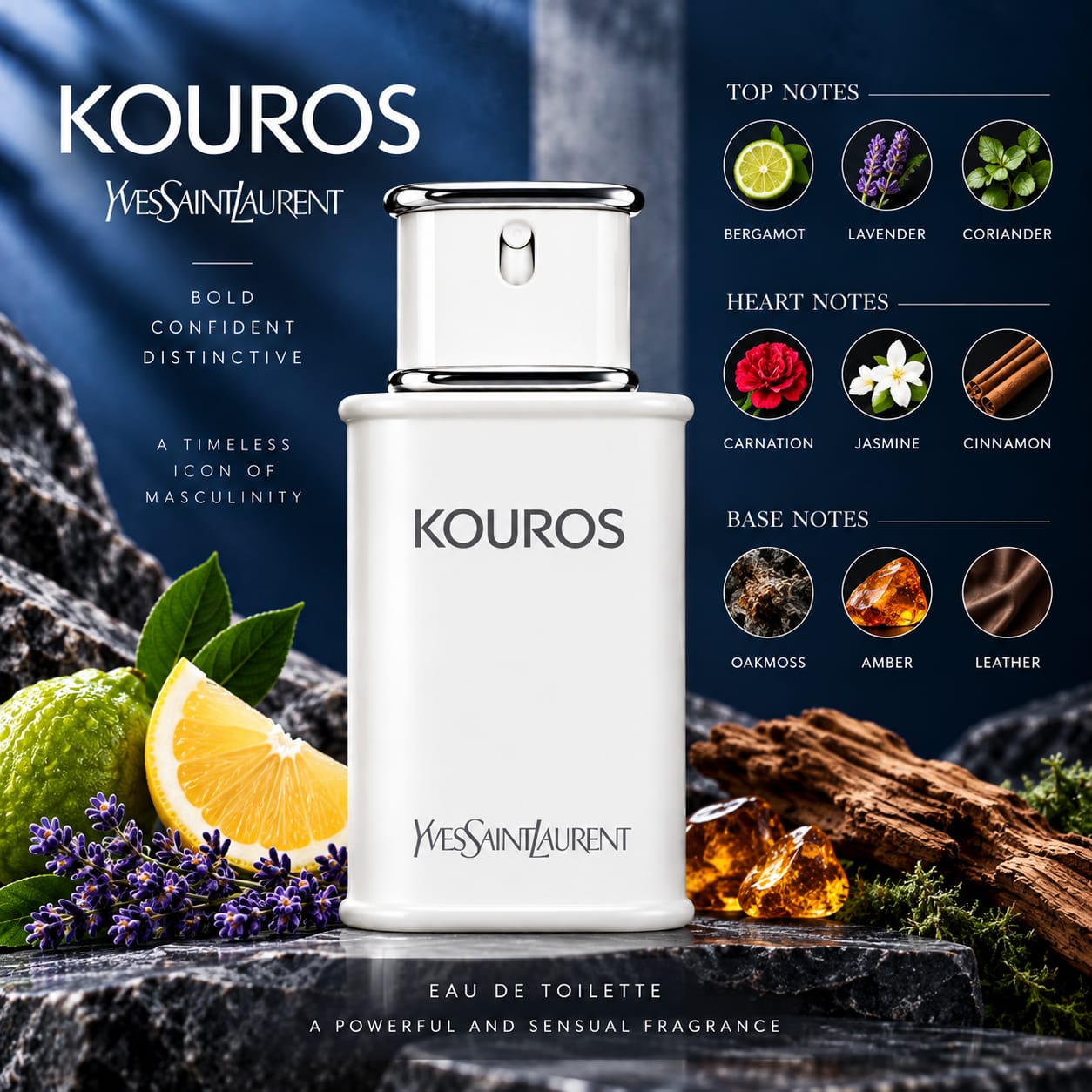 Yves Saint Laurent Kouros Perfume For Men EDT 100ml
