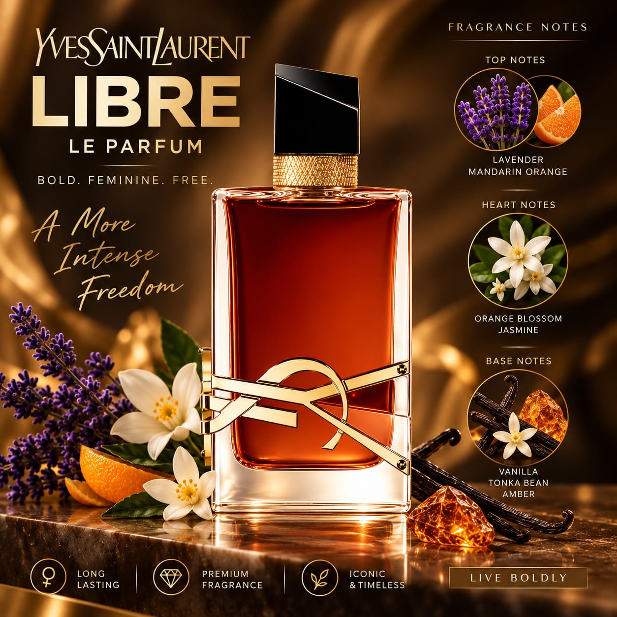 Yves Saint Laurent Libre Le Parfum Perfume For Women 90ml