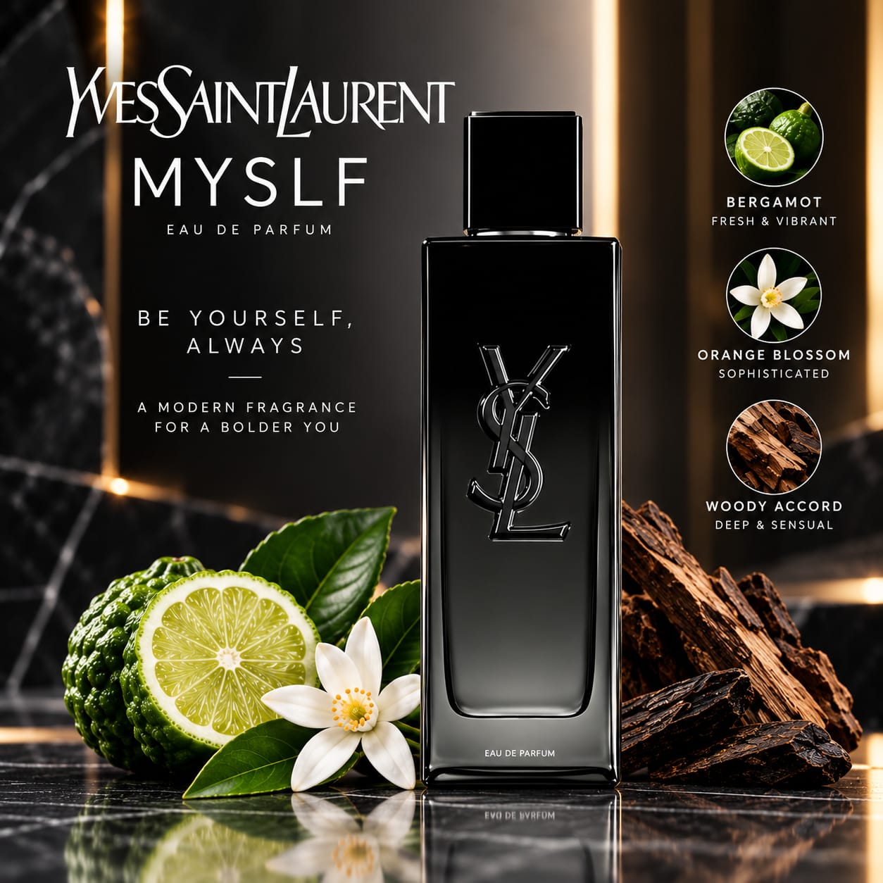 Yves Saint Laurent Myslf Perfume For Men EDP 100ml