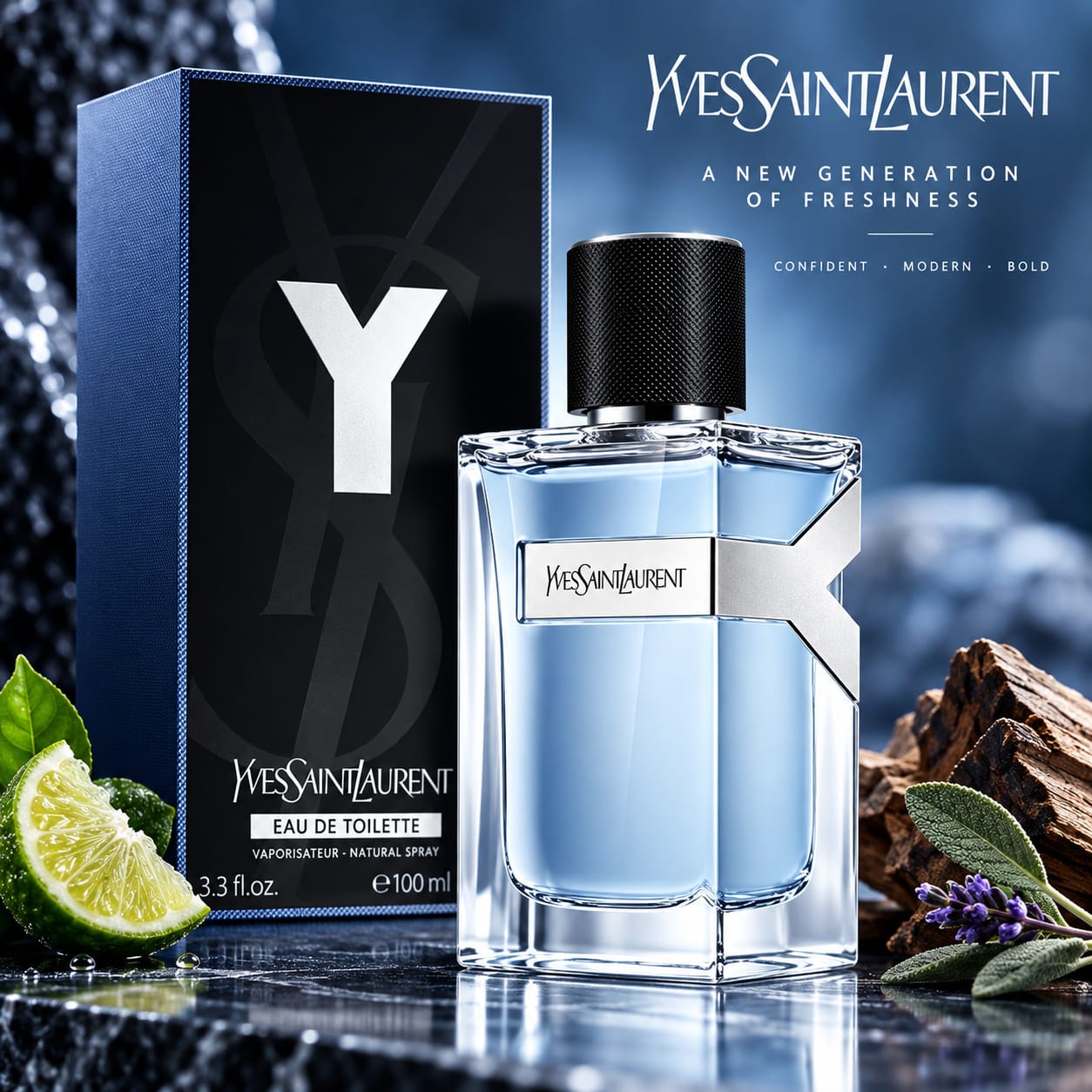 Yves Saint Laurent Y Perfume For Men EDT 100ml