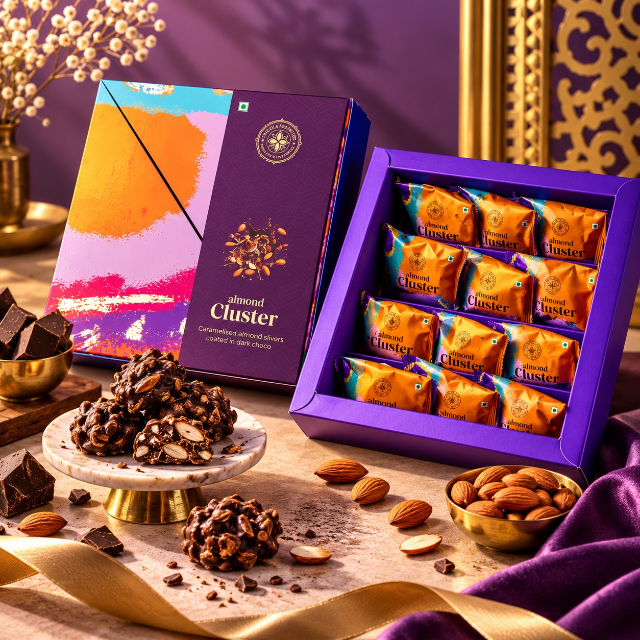 Cacao Springs Almond Cluster 12pc