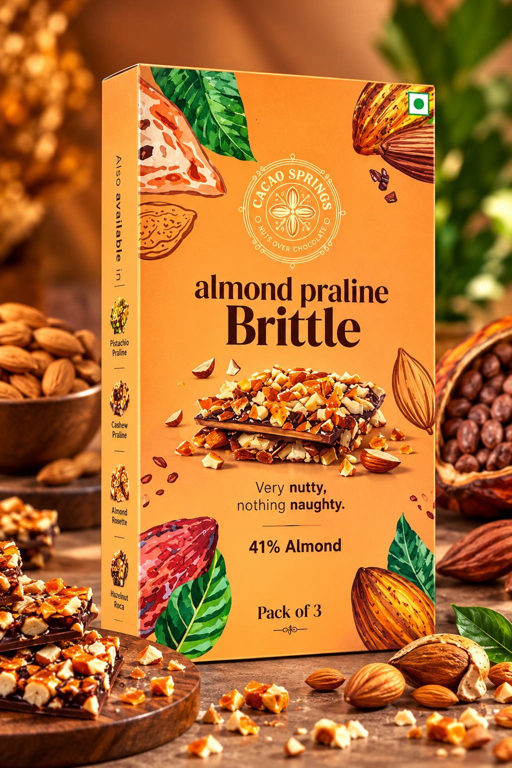Cacao Springs Almond Praline Brittle