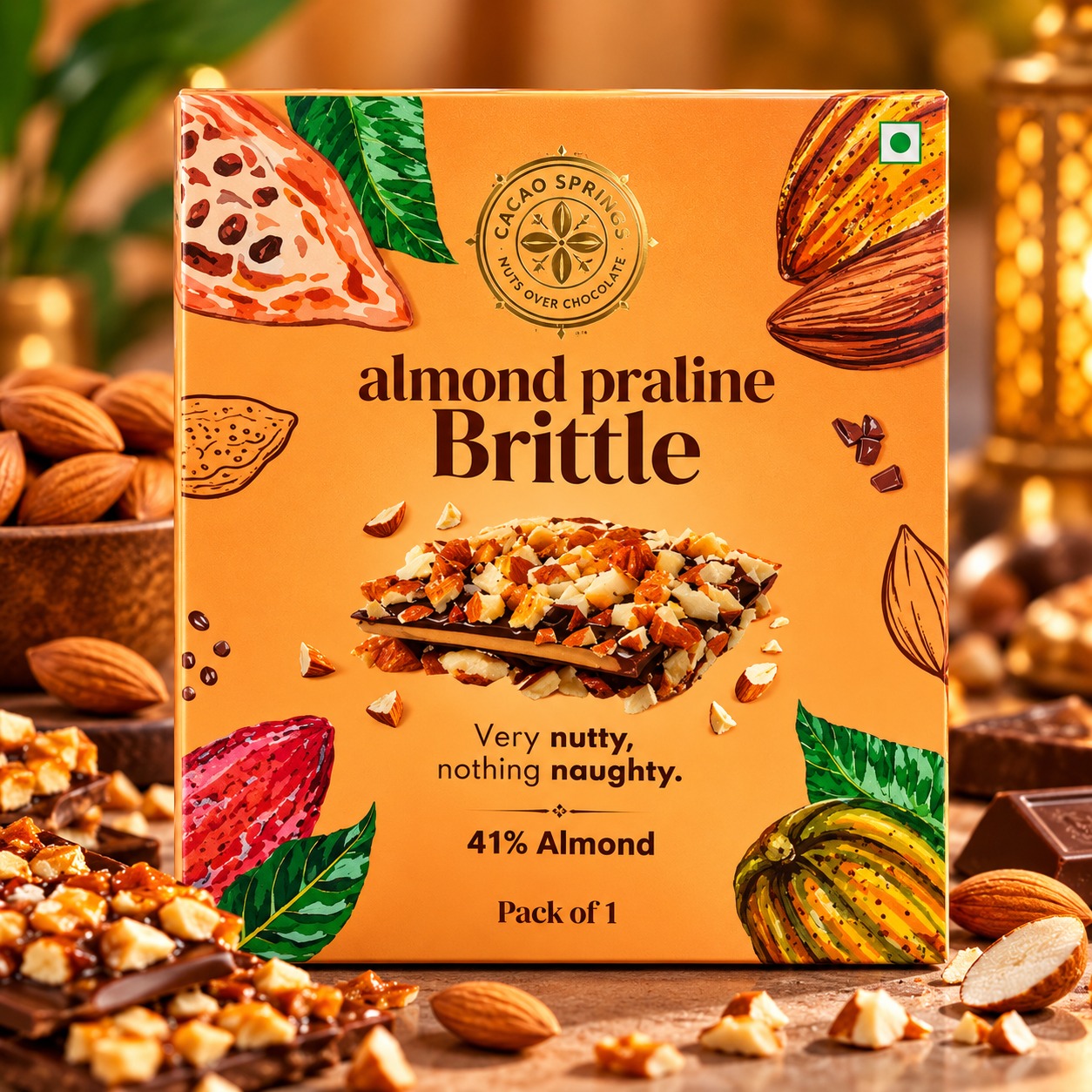 Cacao Springs Almond Praline Brittle
