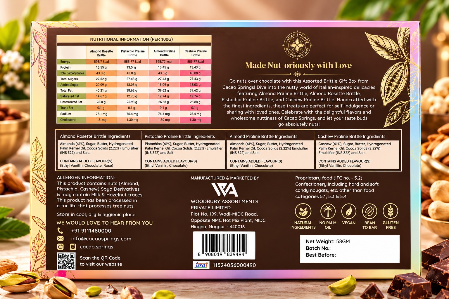 Cacao Springs Brittle Assorted Collection