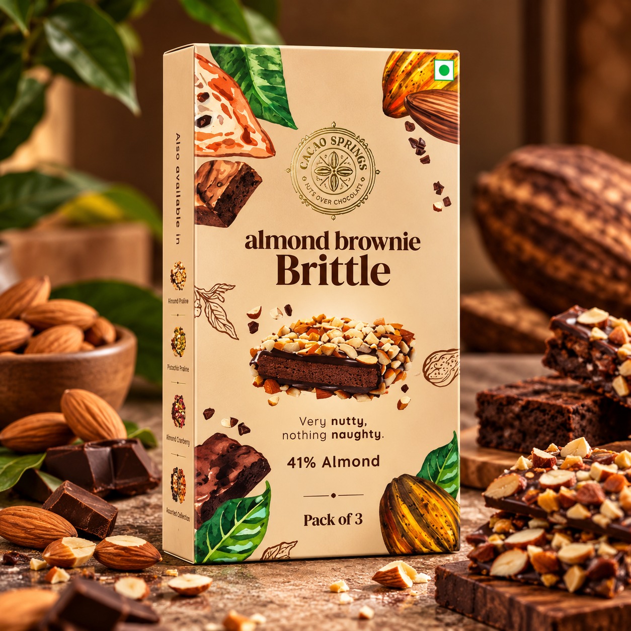 Cacao Springs Almond Brownie Brittle