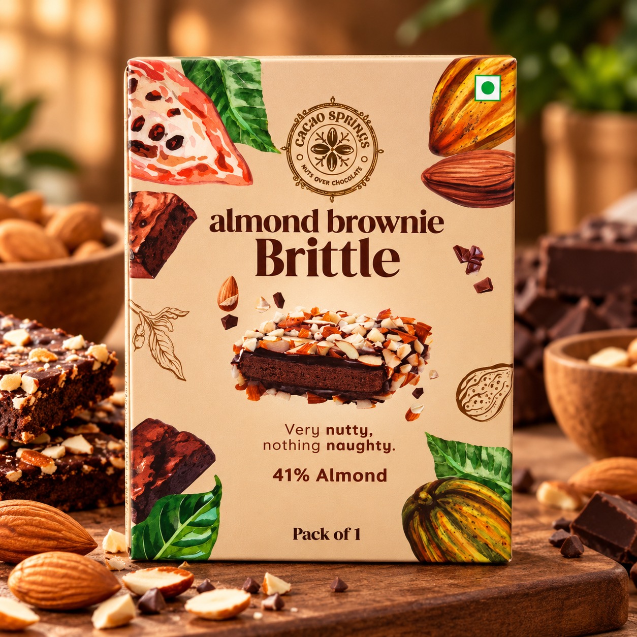 Cacao Springs Almond Brownie Brittle