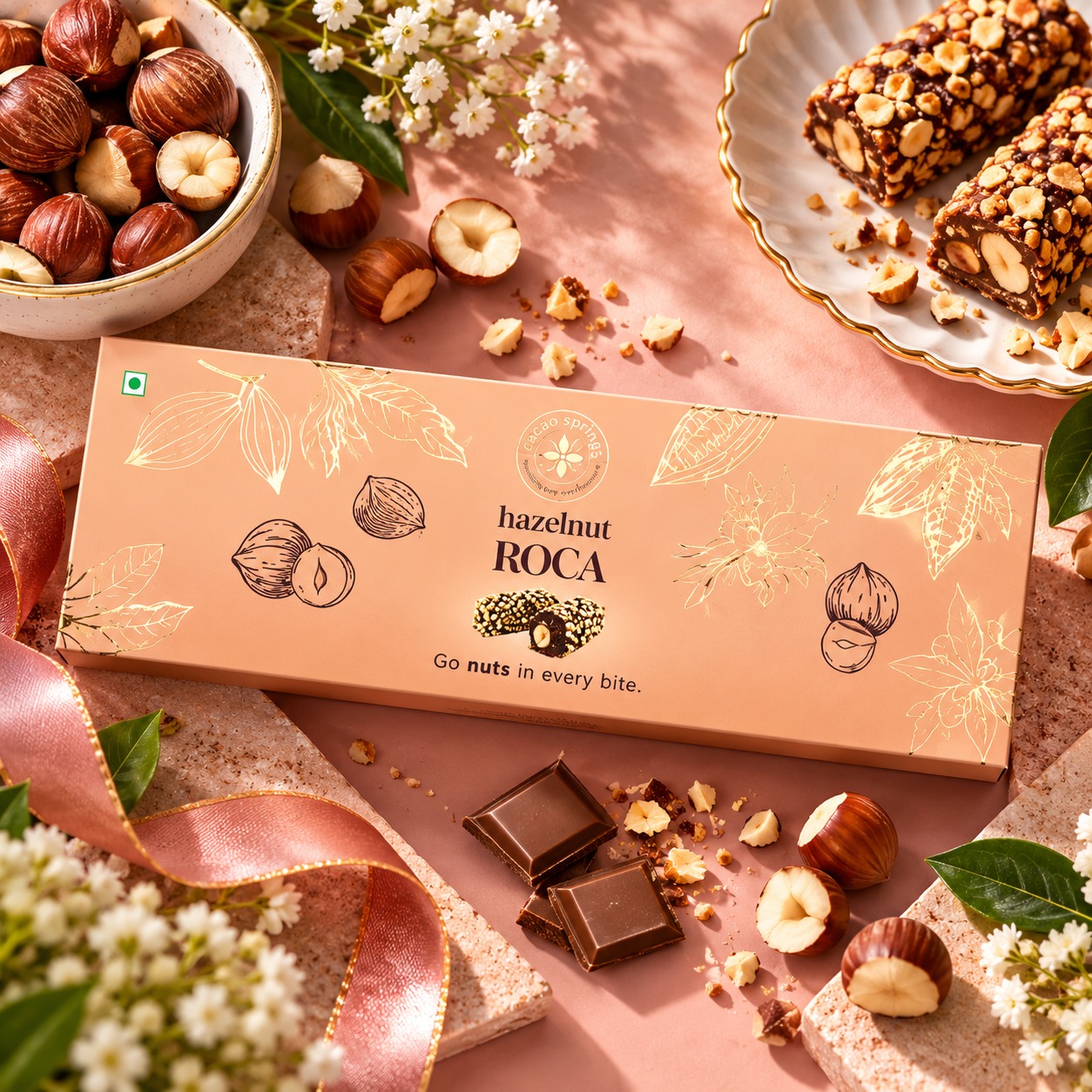 Cacao Springs Hazelnut Roca 60gm